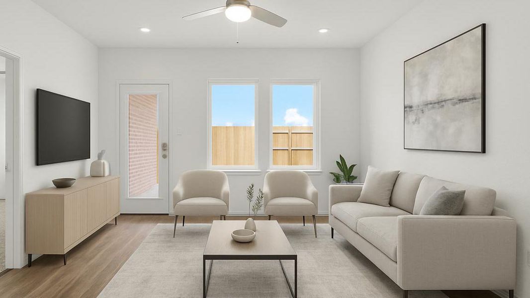 Representative furnished interior of a home built from the Perry by D.R. Horton in Cypress Green, Hockley (Image 7).