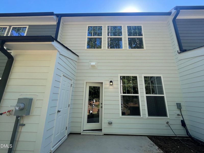 Rear of home w/patio glass door Rear of home w/patio glass door