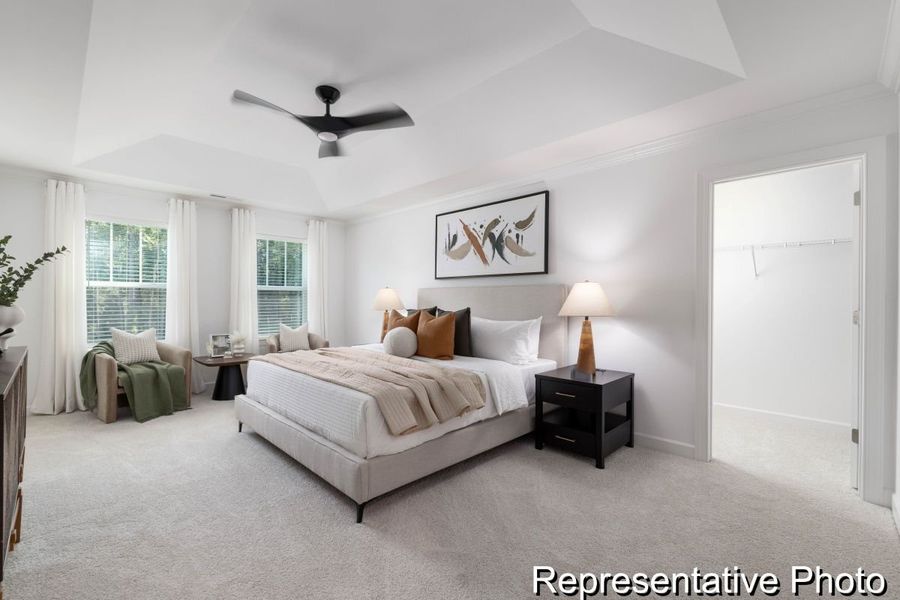 Furnished interior view inside a new home in Morgan Hills, Albemarle (Image 13).