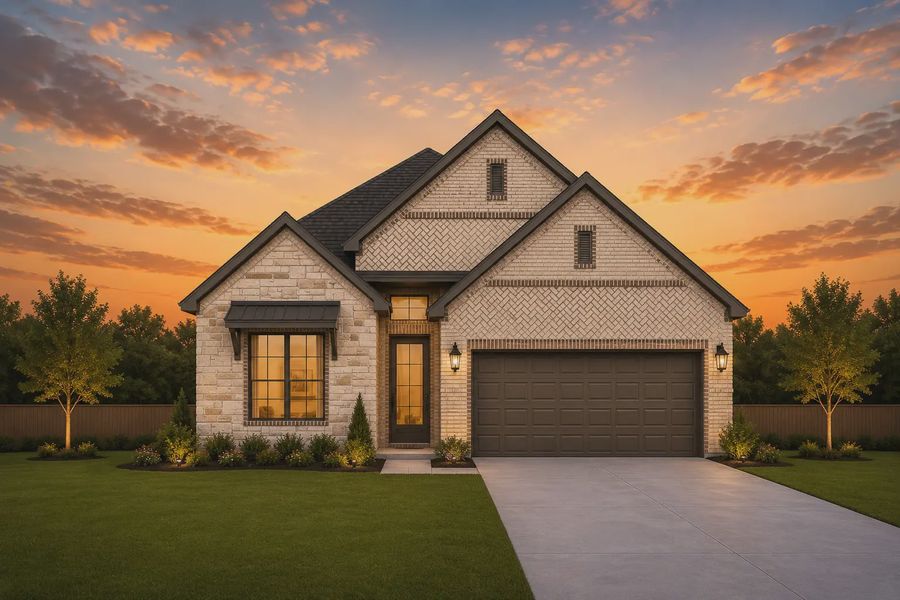 Representative exterior photo of a completed home built from the Marion by Chesmar Homes in Nolina, Georgetown, TX (Image 3). Representative exterior photo of a completed home built from the Marion by Chesmar Homes in Nolina, Georgetown, TX (Image 3).