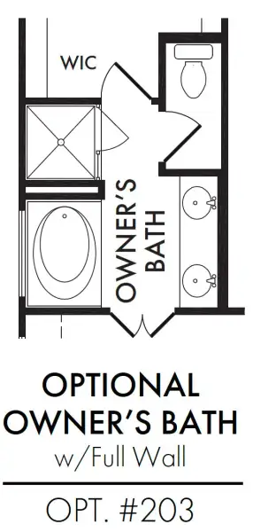 Master Bath – Tub Shower Full Wall