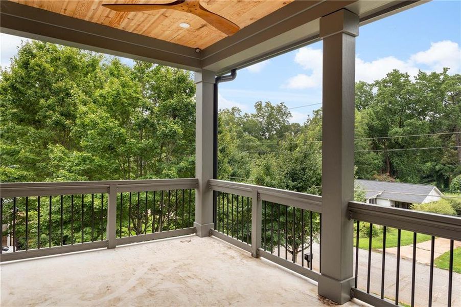 Exterior details and patio area of a home in , Atlanta (Image 2). Exterior details and patio area of a home in , Atlanta (Image 2).