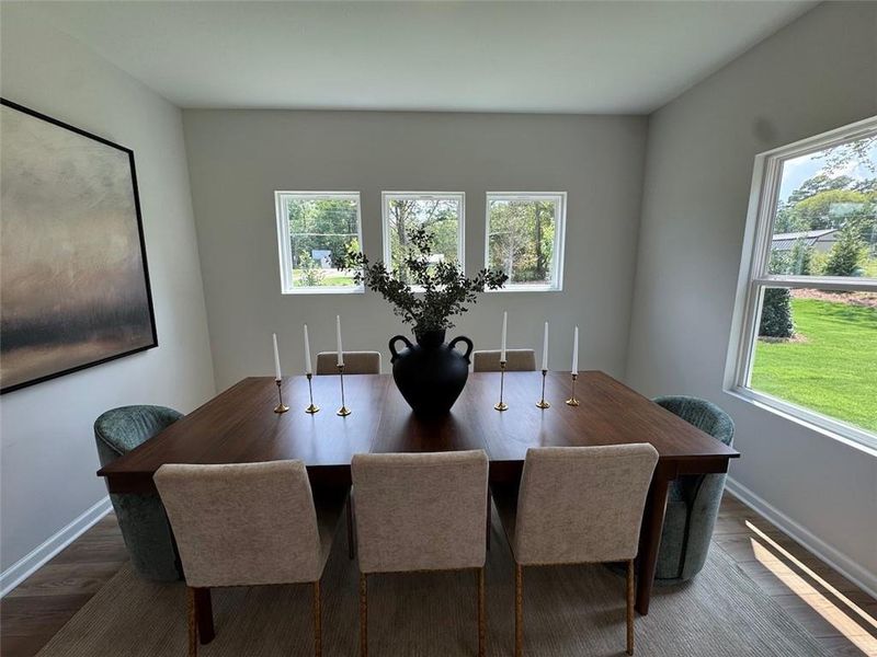 Furnished interior view inside a new home in Greene Farm, Cartersville (Image 9).