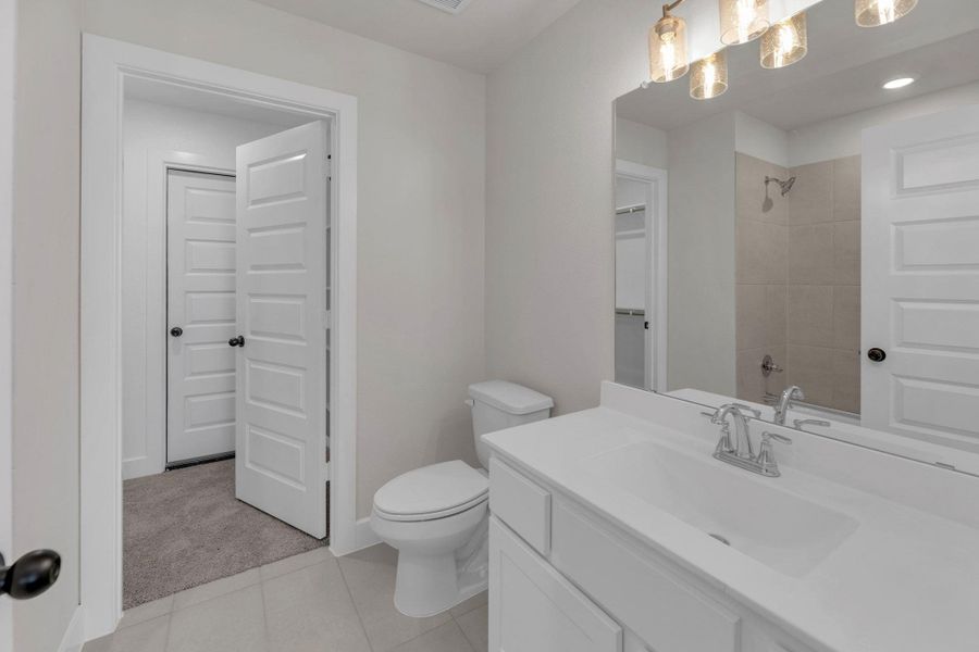 Furnished interior view inside a new home in The Colony - 50', Bastrop (Image 12). Furnished interior view inside a new home in The Colony - 50', Bastrop (Image 12).