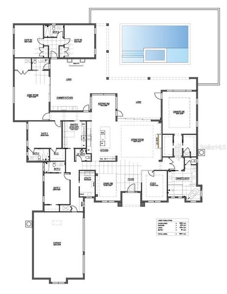 2D floor plan layout of this home in , Ormond Beach, FL (Image 3).