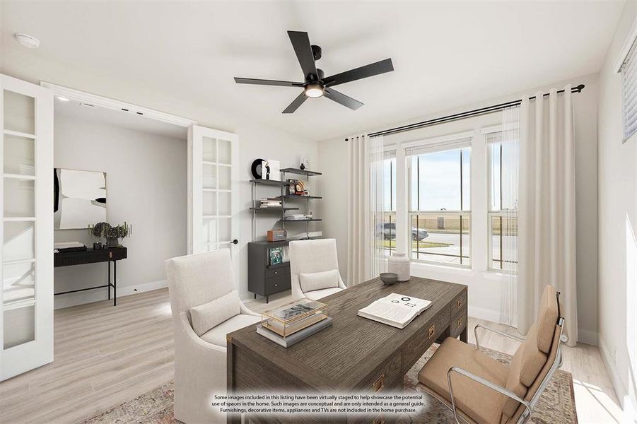 Furnished interior view inside a new home in The Oaks, Red Oak (Image 14).