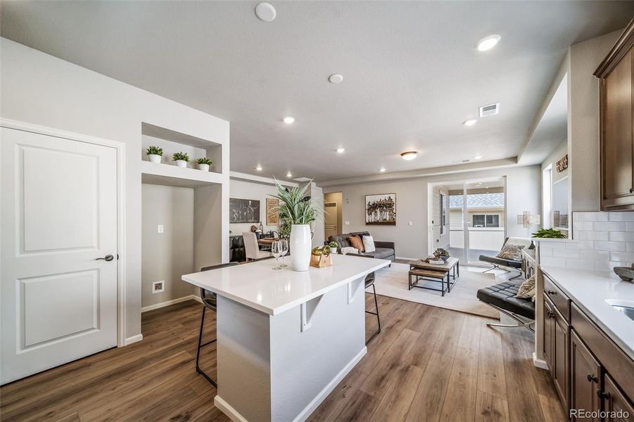 Furnished interior view inside a new home in The Reserve, Aurora (Image 3).