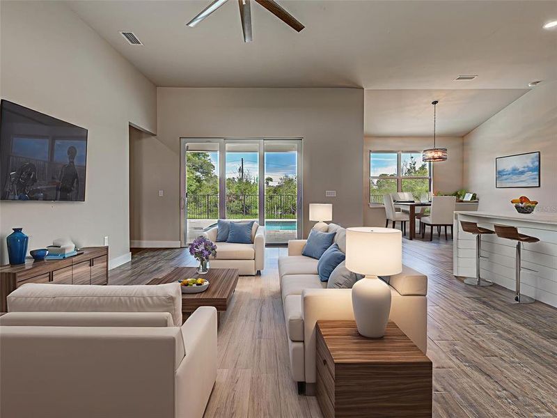 Furnished interior view inside a new home in , Port Charlotte (Image 14).