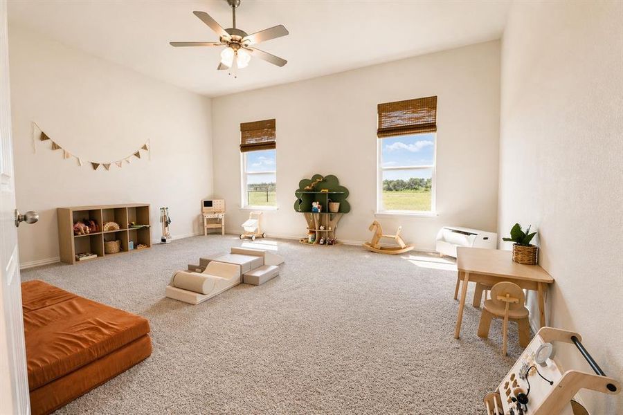 Furnished interior view inside a new home in Clear Sky Addition, Valley View (Image 32).