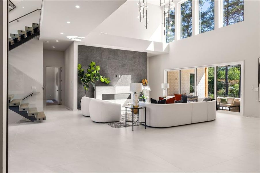 Furnished interior view inside a new home in , Atlanta (Image 16). Furnished interior view inside a new home in , Atlanta (Image 16).