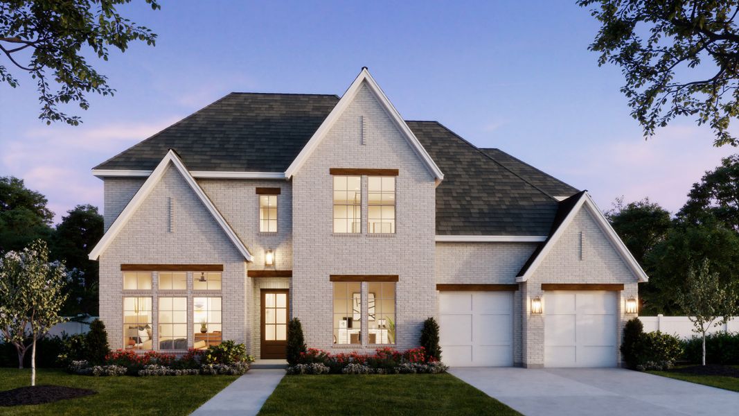 Representative exterior photo of a completed home built from the Custom II by Southgate Homes in Prosper Ridge, Prosper, TX (Image 1). Representative exterior photo of a completed home built from the Custom II by Southgate Homes in Prosper Ridge, Prosper, TX (Image 1).