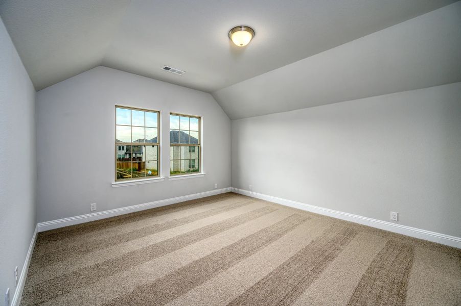Representative unfurnished interior of a home built from the Portico by Stonehollow Homes in Meadow Vista, Anna (Image 14). Representative unfurnished interior of a home built from the Portico by Stonehollow Homes in Meadow Vista, Anna (Image 14).