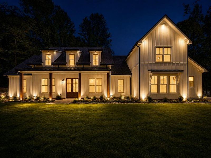 Front exterior of a new home in , Canton, GA, highlighting curb appeal (Image 30). Front exterior of a new home in , Canton, GA, highlighting curb appeal (Image 30).