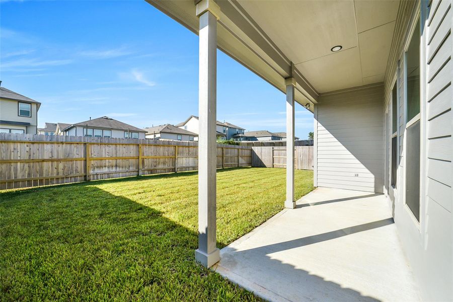 Exterior details and patio area of a home in Mostyn Springs, Magnolia (Image 1). Exterior details and patio area of a home in Mostyn Springs, Magnolia (Image 1).