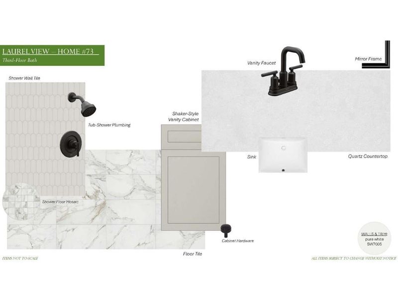 Sample of building materials used in homes in Laurel View, Suwanee (Image 39).