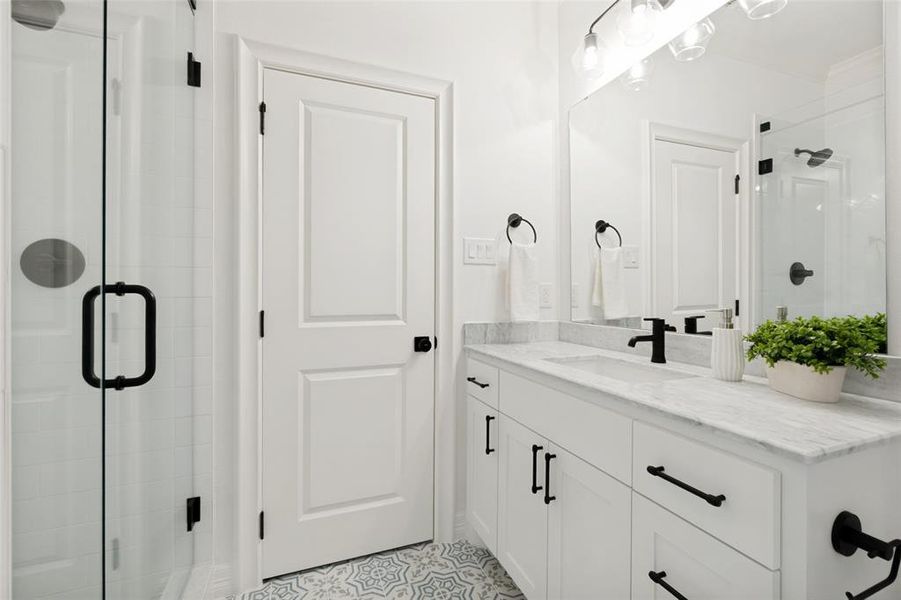 Furnished interior view inside a new home in , Dallas (Image 13).
