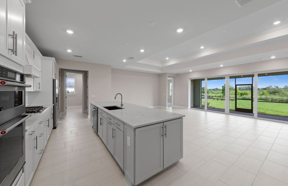 Chef-inspired kitchen with designer finishes Chef-inspired kitchen with designer finishes