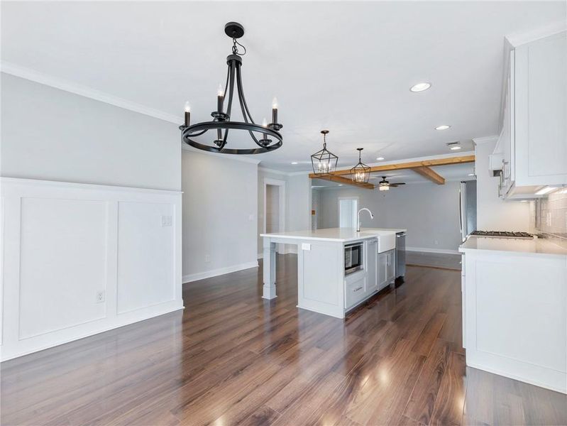 Furnished interior view inside a new home in , Buford (Image 11).