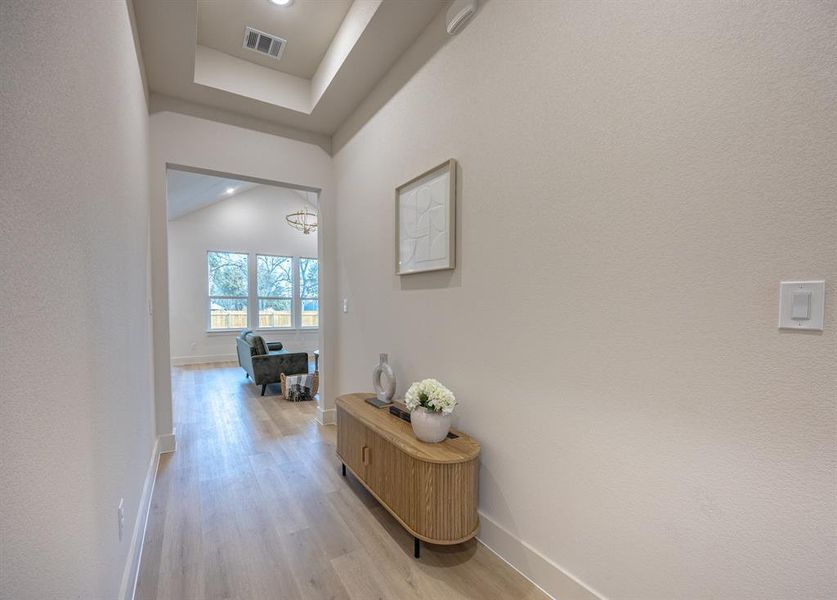 Furnished interior view inside a new home in , Fort Worth (Image 28). Furnished interior view inside a new home in , Fort Worth (Image 28).