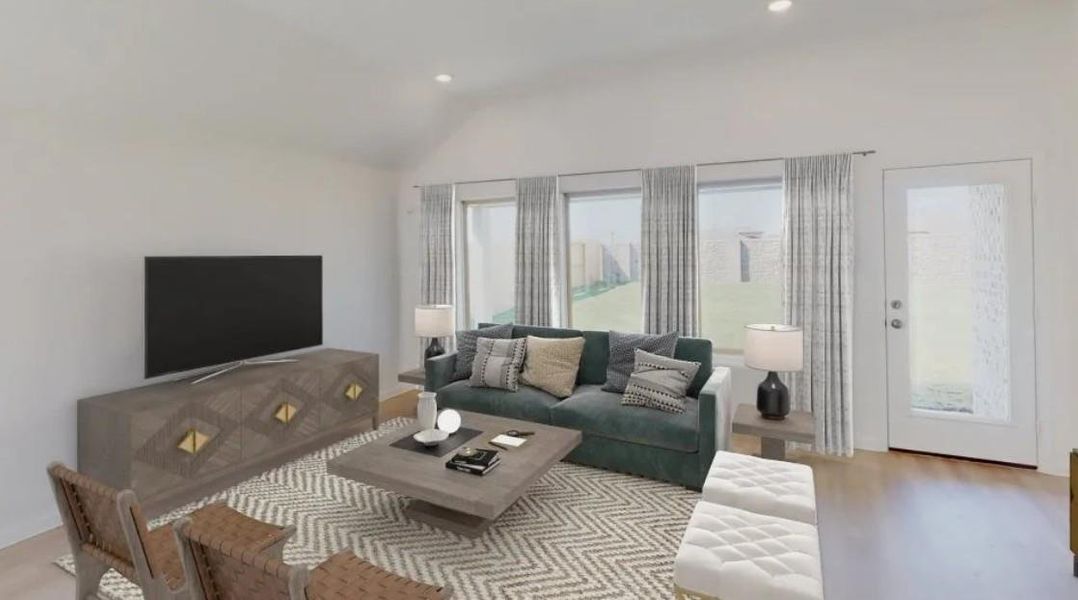 Furnished interior view inside a new home in Samara, League City (Image 2).