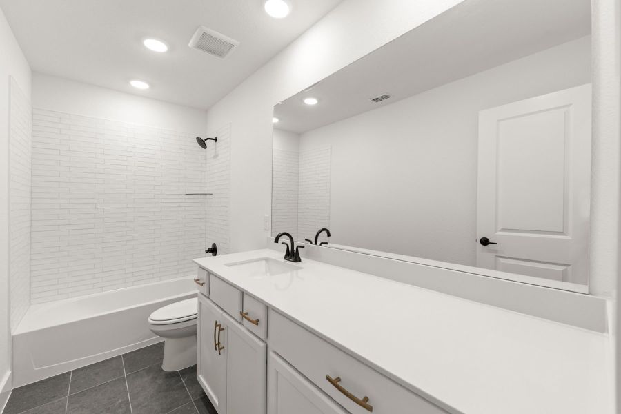 Furnished interior view inside a new home in Painted Tree, McKinney (Image 7).