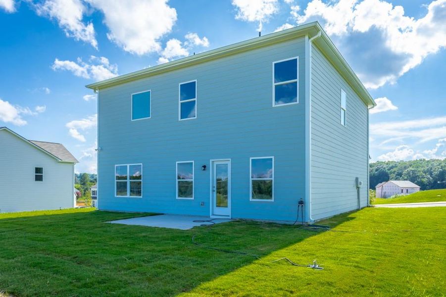 Exterior details and patio area of a home in Laurel Ridge, Rock Spring (Image 28).
