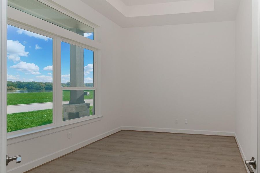 Spacious, unfurnished interior of a new home in Lake Breeze, Willis (Image 22). Spacious, unfurnished interior of a new home in Lake Breeze, Willis (Image 22).