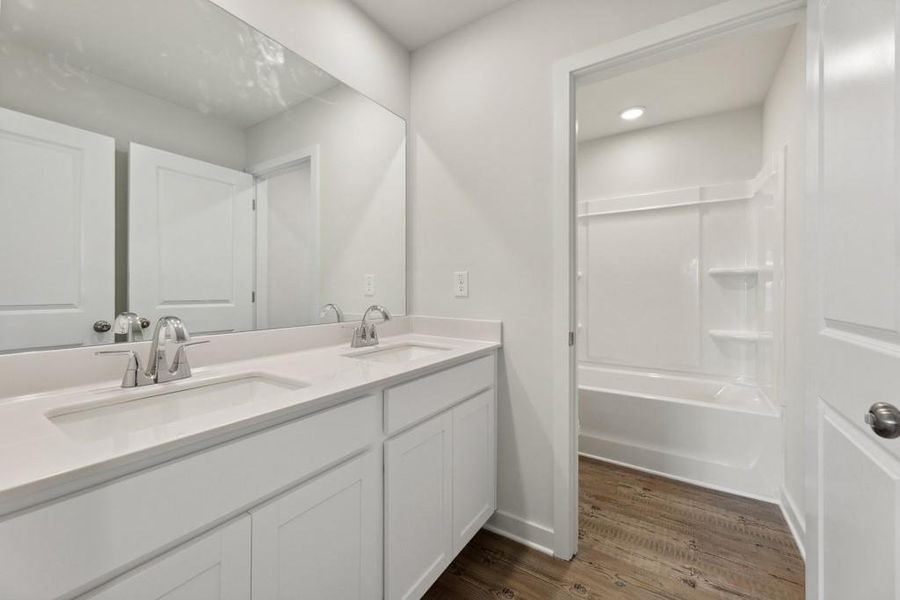 Furnished interior view inside a new home in Reserve at Gum Springs, Jefferson (Image 7).