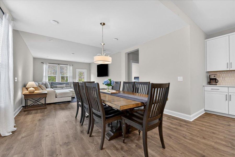 Furnished interior view inside a new home in Jasmine Point at Lakes of Cane Bay, Summerville (Image 8).