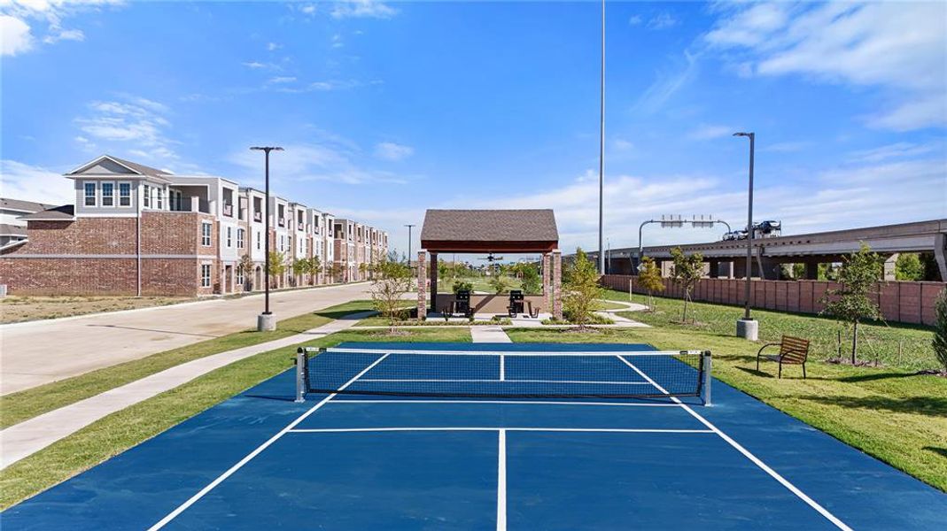 Community pickleball court