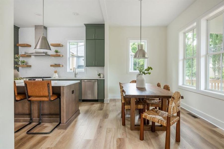 Furnished interior view inside a new home in , Atlanta (Image 28).