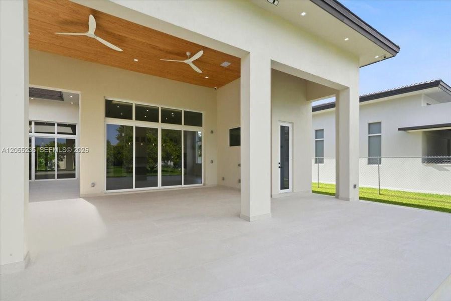 Exterior details and patio area of a home in , Miami (Image 31). Exterior details and patio area of a home in , Miami (Image 31).
