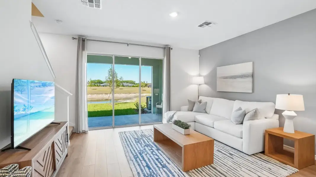 Furnished interior view inside a new home in Angeline Townhomes, Land O' Lakes (Image 5).