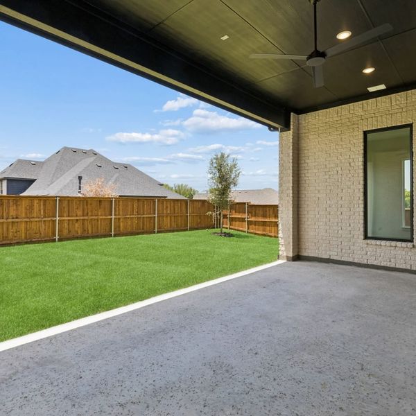 Exterior details and patio area of a home in The Parks at Wilson Creek, Celina (Image 30). Exterior details and patio area of a home in The Parks at Wilson Creek, Celina (Image 30).