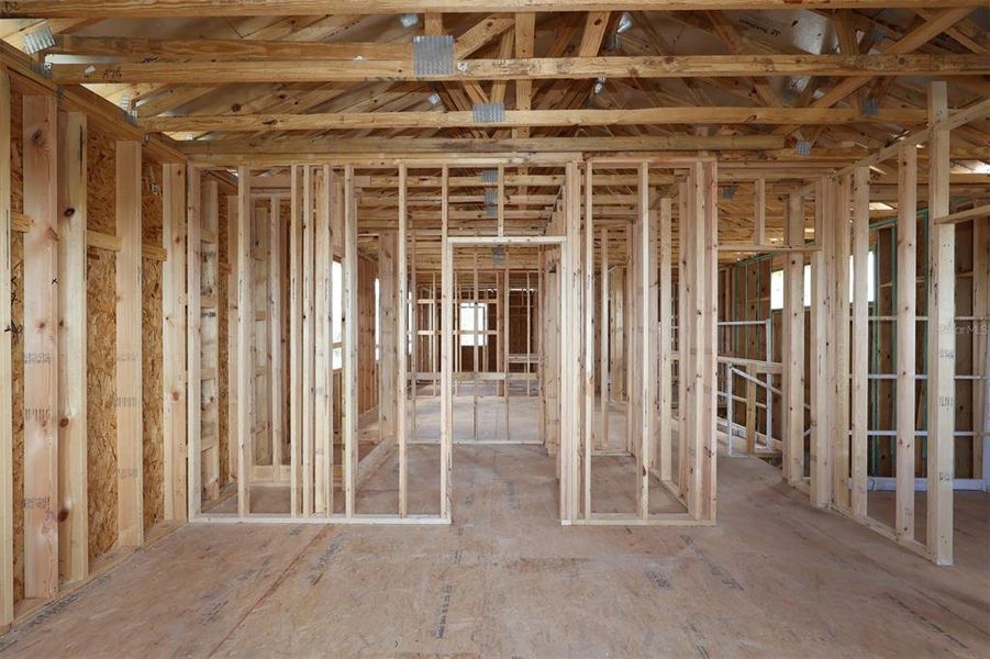 In-progress construction of a new home in Center Lake on the Park, St. Cloud, FL (Image 9).