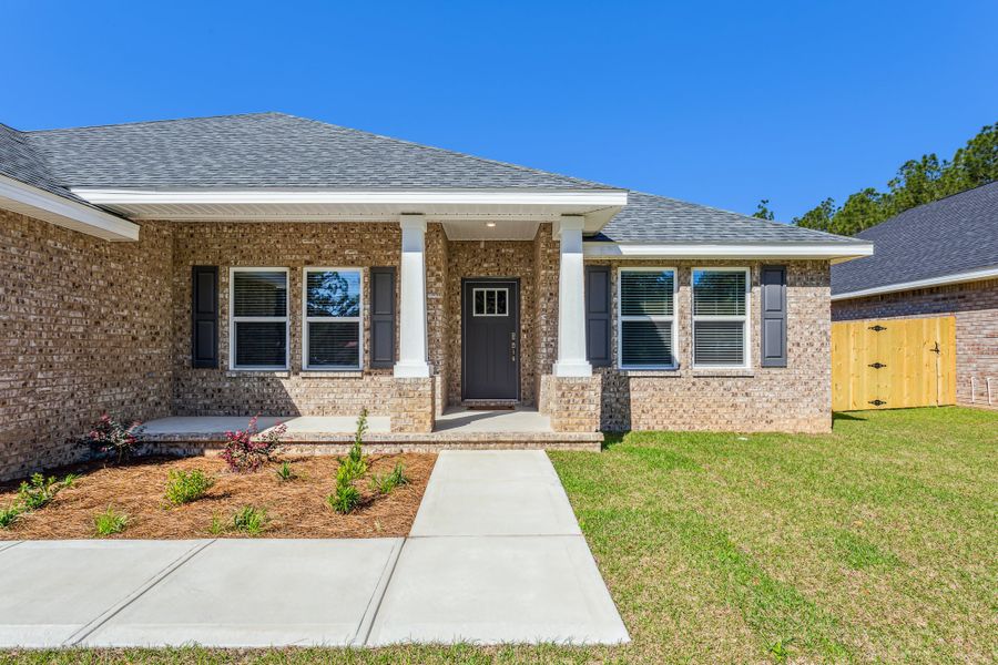 Representative exterior details of a home built from the The Sapphire by Herbst Homes in Prosperity Point, Milton (Image 44).