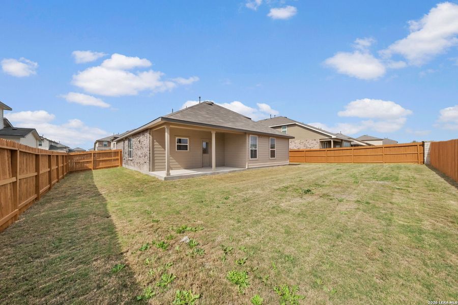 Exterior details and patio area of a home in Steele Creek, Cibolo (Image 17).
