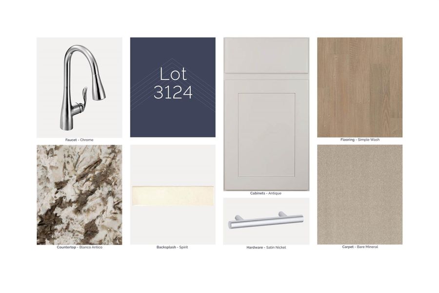 Sample of building materials used in homes in Sorella, Tomball (Image 14).