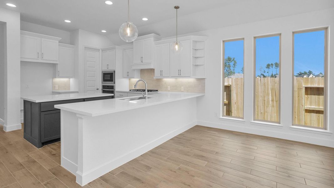 Furnished interior view inside a new home in Artavia 45', Conroe (Image 9).