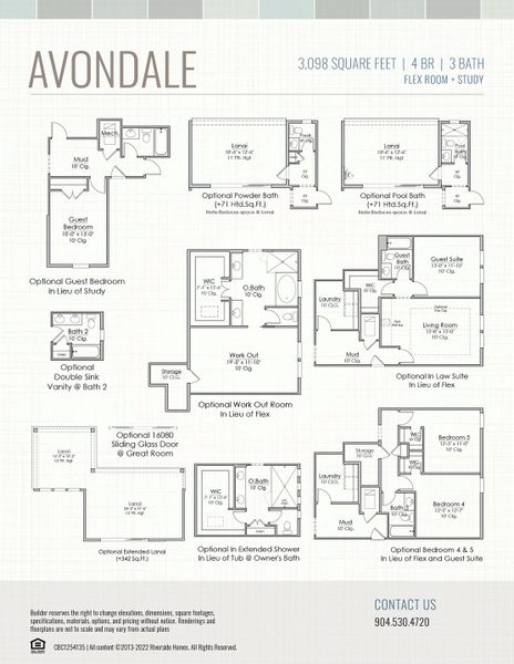 2D floor plan layout for the Avondale by Riverside Homes in Hidden Creek at SilverLeaf, St. Augustine, FL (Image 5). 2D floor plan layout for the Avondale by Riverside Homes in Hidden Creek at SilverLeaf, St. Augustine, FL (Image 5).