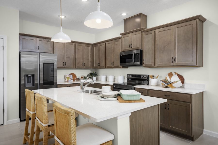Your dream kitchen awaits at Watermark with spacious countertops, ample storage, and stylish finishes perfect for family life and entertaining.
