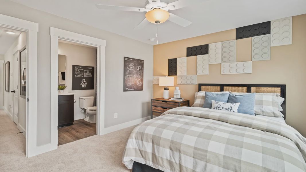 Furnished interior view inside a new home in Clear Springs Townhomes, North Charleston (Image 21).
