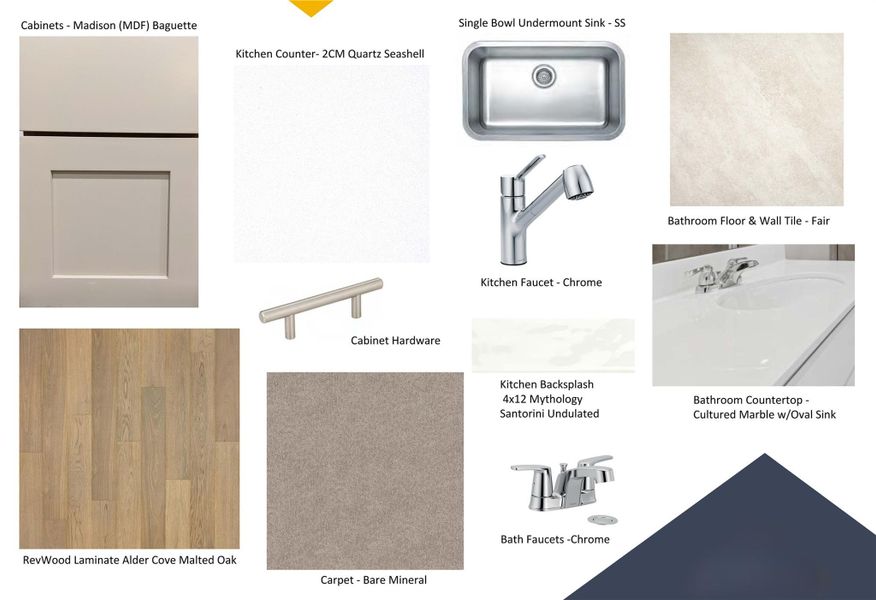 Sample of building materials used in homes in Cascades at Onion Creek, Austin (Image 4). Sample of building materials used in homes in Cascades at Onion Creek, Austin (Image 4).