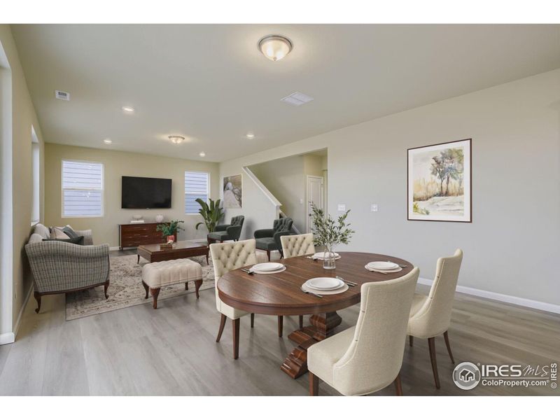 Dedicated dining space