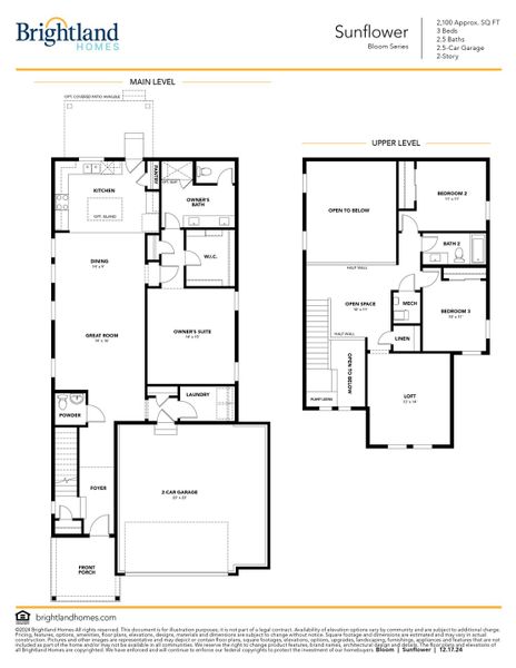 Sunflower Floor Plan