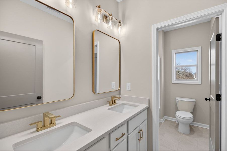 Furnished interior view inside a new home in Blackwelder Bluff, Bowdon (Image 15).