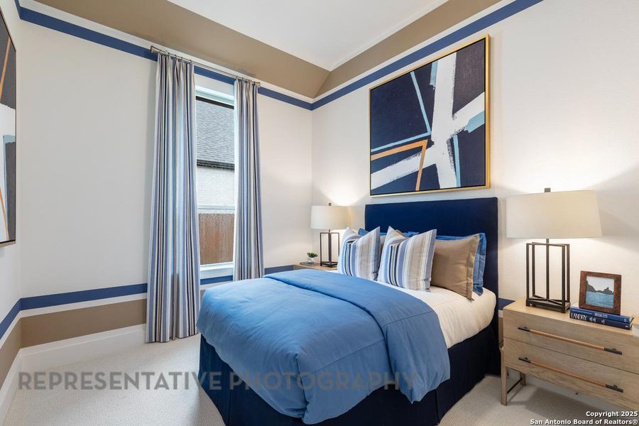 Furnished interior view inside a new home in Alsatian Oaks: 50ft. lots, Castroville (Image 17).