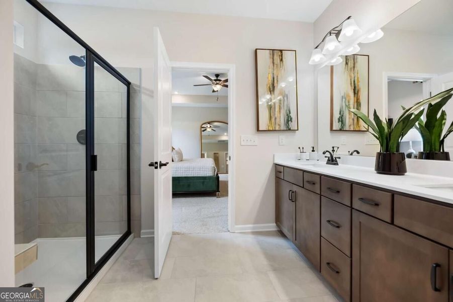 Furnished interior view inside a new home in Cobblestone Crossing Commons, Byron (Image 23).