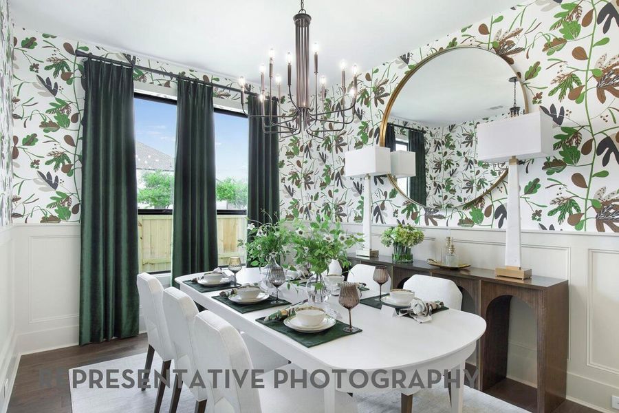 Furnished interior view inside a new home in Legacy, League City (Image 15).