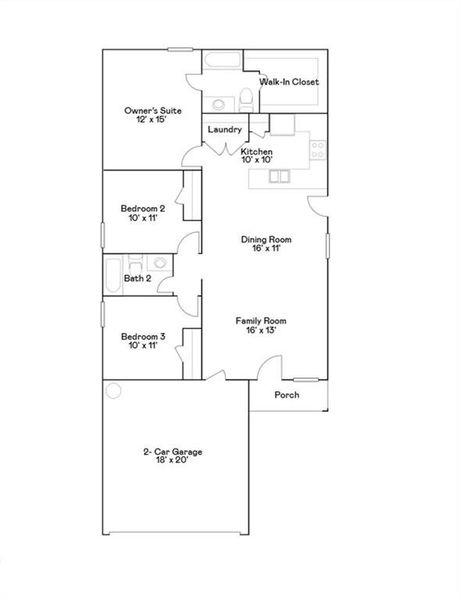 2D floor plan layout of this home in , Forney, TX (Image 5).